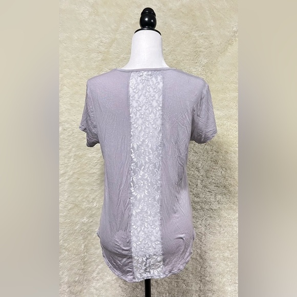 P.J. Salvage V-neck Lace Back Soft Modal Top - Picture 2 of 5